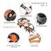 Strap Crampons Traction Device Anti-slip Ski Belt High Altitude Hiking 14 Teeth Mountaineering with Crampons Bag