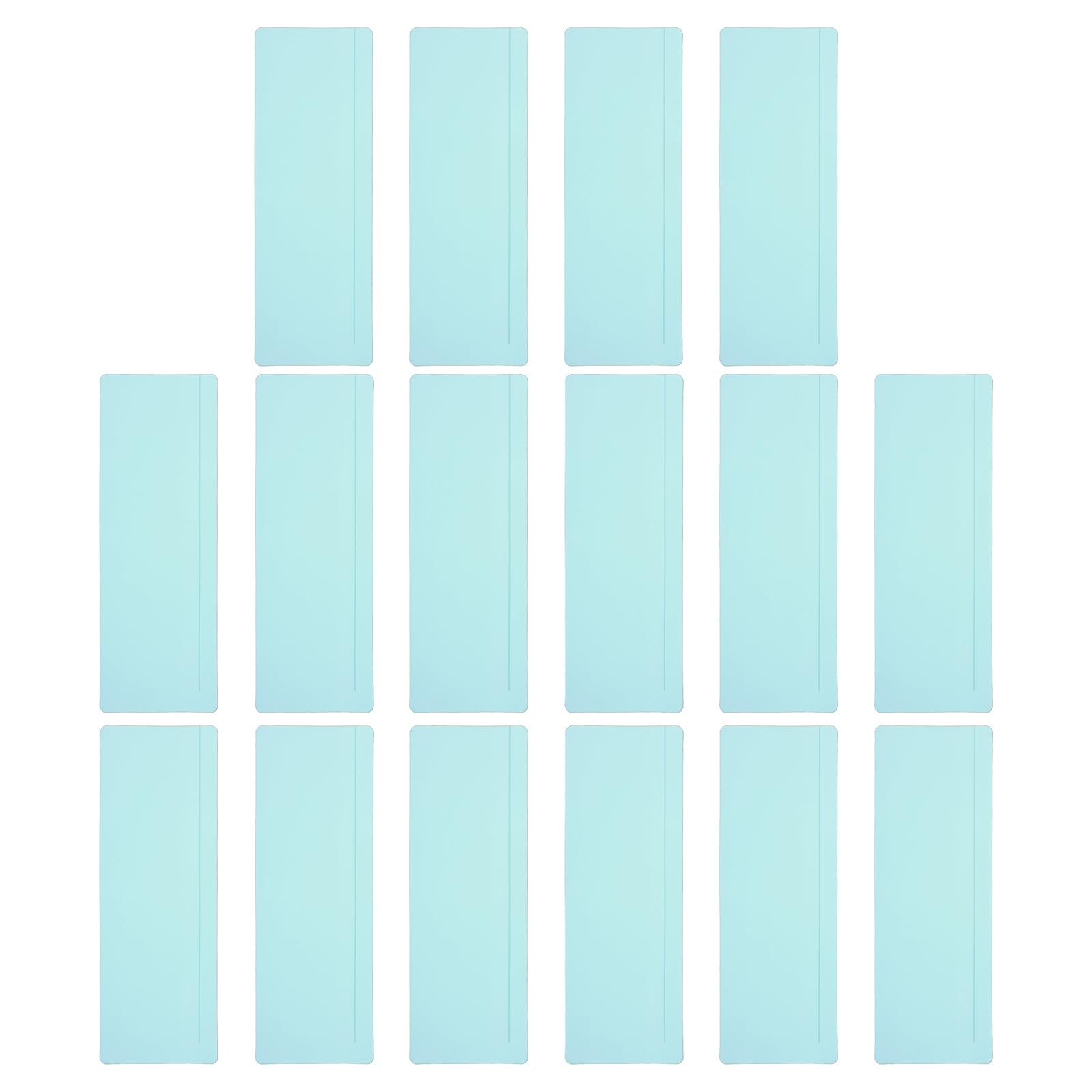 PATIKIL Guided Reading Strips, 16pcs Tracking Highlight Colored Overlay Bookmark Reduce Visual Stress Teacher Teaching Supplies for Classroom, Light Blue