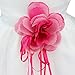 TIAOBU Baby Girls Flower Petals Tulle Formal Bridesmaid Wedding Party Dress Hot Pink 3-6 Months
