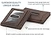Compact RFID Sleeve Wallet Premium Leather Minimalist Money Clip Card Holder 10 Cards