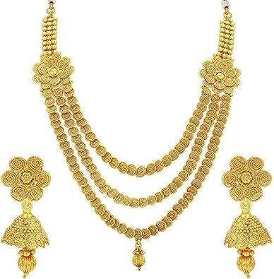 Gold Long Haram Designs In 100 Grams 