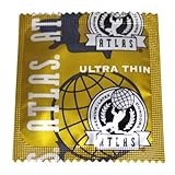 Atlas Ultra-Thin Condoms: 100-Pack of Condoms