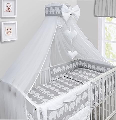 grey elephant cot bedding
