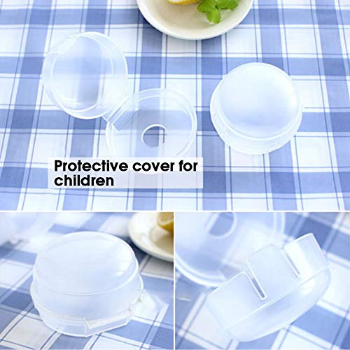 4PCS Stove Knob Covers, Bosiwee Stove Oven Control Switch Knob Cover Lock Protection Child Safety Guards Childen Proof for Children Kitchen Safety