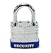 Elitexion Heavy Duty Laminated Steel Padlock, Commercial Grade Keyed Alike 1-1/2 Inch (Pack of 12)