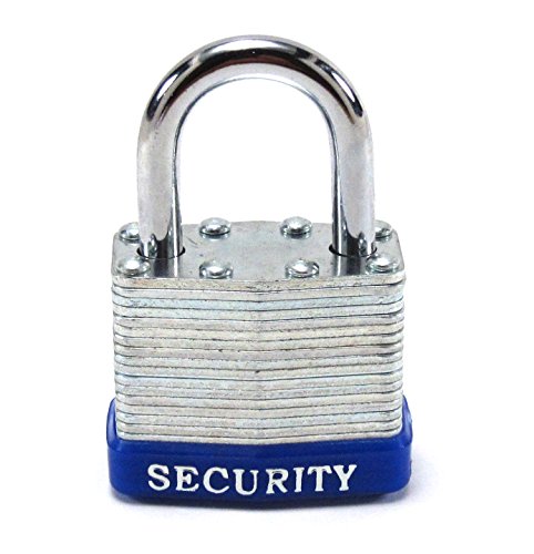 Elitexion Heavy Duty Laminated Steel Padlock, Commercial Grade Keyed Alike 1-Inch (Pack of 4) - Thumbnail 3