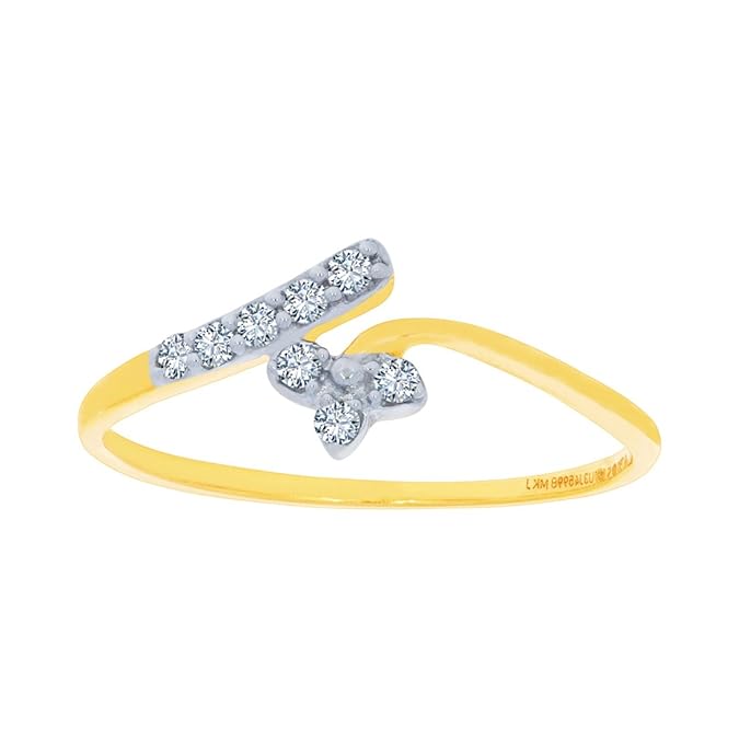 Buy Kalyan Jewellers 18KT Yellow Gold and Diamond Ring for Women at