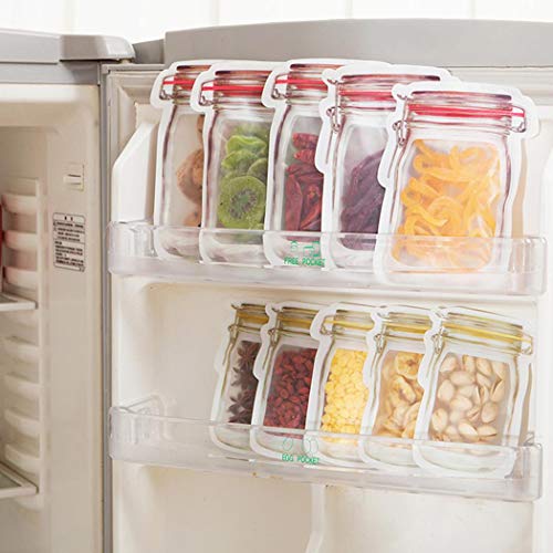 XioNiu 10 PCS Portable Seal Transparent Snacks Moisture-proof Food Storage Bag Decorating & Pastry Bags