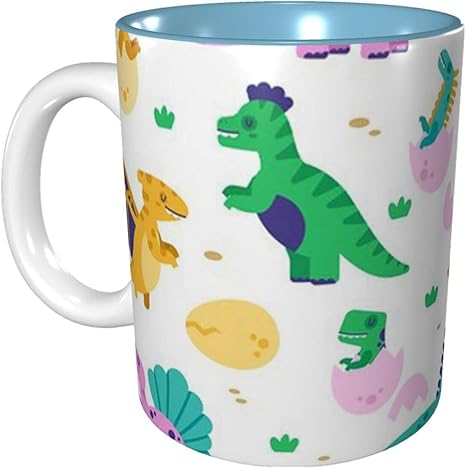Amazon Co Jp 恐竜の赤ちゃん マグカップ コーヒー カップ セラミック マグ コップ 電子レンジ対応 食洗機対応 おしゃれ かわいい 330ml 7色 日常 ホーム キッチン