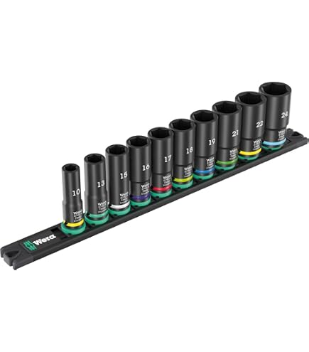 Draper 31070 VDE-Steckschlüsselsatz, 1/2 Zoll, Vierkantantrieb, 24-teilig – Blau & Sicher Nach EU-Norm