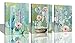Ardemy Bathroom Canvas Cactus Wall Art Succulent Flowers Blue Painting, Modern Tropical Green Plants Pictures Framed for Bedroom Living Room Kitchen Spa Salon Home Office Wall Decor 12