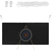 Archery Backstop Netting Heavy Duty with Rope and Hooks, Portable Archery Netting Accessories for Backyard Outdoor Bow Practice