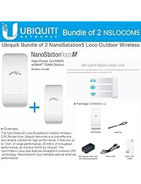 Ubiquiti Nanostation Loco M5 Outdoor MIMO 11 N 5 ghz. locom5 (2 unidades)
