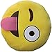 LeBeila New Emoji Pillow Big Smiley Happy Laughing Face Emoticon Cushion Prime 13 Inches Large Stuffed Throw Plush Pillow Soft Toy (32 CM, Tongue Out)