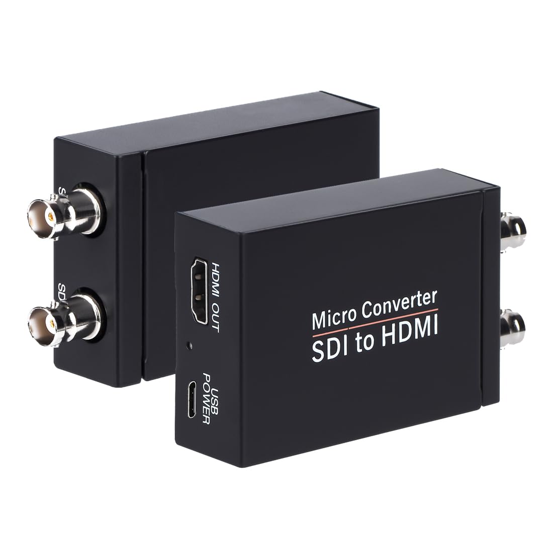 Photo 1 of Anber-Tech SDI to HDMI Converter, SDI to HDMI Audio De-embedder Support 3G-SDI, HD-SDI, SD-SDI Auto Format Detection and Stereo Audio De-embedder, SDI Loopout (Black)