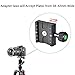 UTEBIT Quick Release Clamp Arca 50mm Aluminum 1/4 Inch Screw Arca-Swiss QR Plate Clamps with 3/8'' Adapter Tripod Ballhead Mount