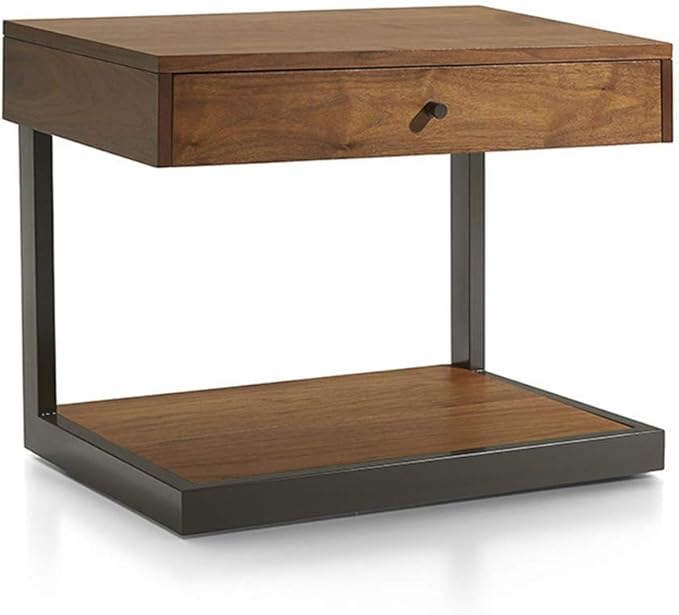 FSYGZJ Mesita de Noche de Madera Maciza,Armario de Almacenamiento de