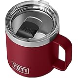 YETI Rambler 14 oz Mug, Vacuum Insulated, Stainless Steel with MagSlider Lid, Harvest Red