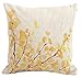 Home Decor Pillow Cases Yellow Flower Tree Printed Throw Cushion Covers 18