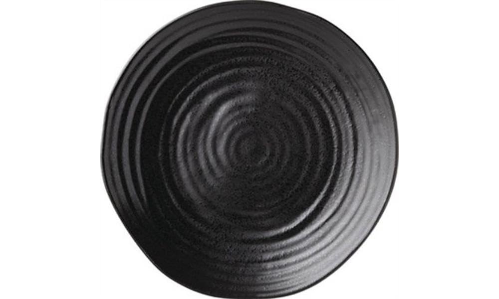 Utopia CT0020 Tribeca Ebony Plate, 28cm Diameter, Pack of 6