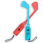 Golf Culb for Nintendo Switch Joy-Con Controller, Sports Game Accessories for Mario Golf-Super Rush（2 Pack） (Blue Red, Nintendo Switch 1)