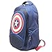 Marvel Comics Captain America: Unisex Shield Backpack | One Size | Blue/Red