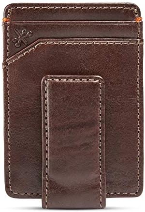 HOJ Co. Jack Multicard Magnetic Front Pocket Wallet - Strong Magnetic Closure - Money Clip Wallet