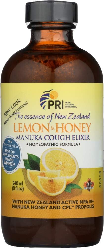 Pacific Resources International (NOT A CASE) Cough Elixir Lemon Manuka Honey