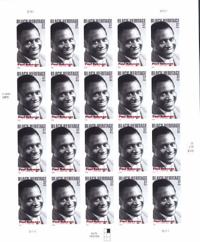 Paul Robeson Collectible Stamp Sheet