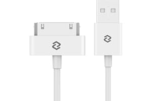 JETech USB Sync and Charging Cable for iPhone 4/4s, iPhone 3G/3GS, iPad 1/2/3, iPod, 3.2 Feet (White)