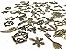 100g Mixed Charms Pendants Assorted DIY Antique Bronze Charms Pendant for Crafting Bracelet Necklace Jewelry Findings Jewelry Making Accessory (Bronze)