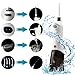 Fxexblin Cordless Water Flosser Professional Oral Irrigator with 3 Modes IPX7 Waterproof 200ML Removal Water Tank 4 Nozzles Oral Dental Flosser for Teeth, Family and Travel Black (Black) (black1)