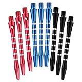 Outop 3 Sets/9pcs of Aluminum Medium Darts Shafts Harrows Dart Stems Throwing Fitting