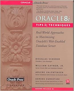 Oracle8i Tips Techniques Douglas Scherer Xerxes - 