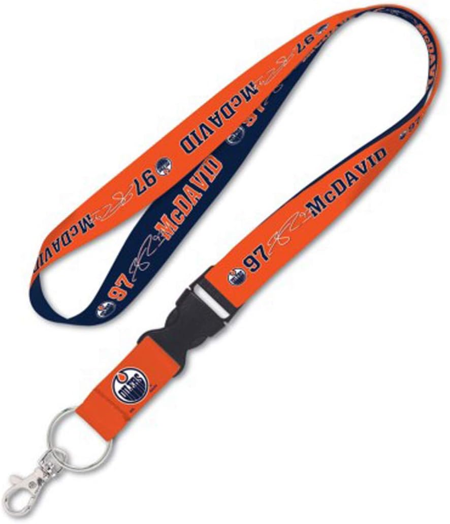 1 inch Wide WinCraft Connor McDavid 97 Edmonton Oilers Premium Lanyard