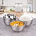 Stainless Steel Bowl, Kereda Stainless Steel Mixing Bowls 10 Pack Double Walled Insulated Metal Snack Nesting Bowl Set