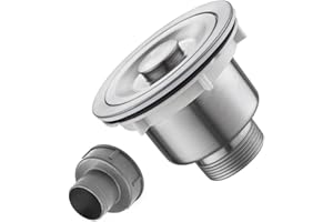 Stainless Steel Kitchen Sink Strainer Drain Filter Basket for Standard Sinks – 45 x 85 x 110 mm, Rust-Resistant, for Easy-Ins