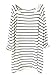 Jenny Trinh Women's Black Striped Long Sleeve Loose T-Shirt