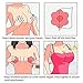Breast Lift Pasties for Women, Invisible Adhesive Silicone Breast Lifting Nippleless Covers 4.3inch with Belts (1 Pair)