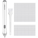 AFMAT EEW001 Electric Eraser for Drawing, Battery Operated Eraser with 140 Refills, Electric Erasers Kit for Artist, Art Erasers for Painting, Sketching, Drafting, Detailer Tool for Crafting(White)