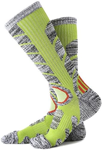 Women Warmest Thick Ski Socks, High Performance Over The Calf Snowboard Socks