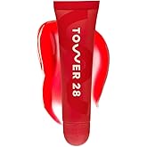 Tower 28 LipSoftie Tinted Lip Balm Treatment - Hydrating Glossy Balm + Overnight Lip Mask with Jojoba Oil + Shea Butter - Sweet, Cushiony Formula for Smooth, Soft Lips - Blood Orange Vanilla (0.38 oz)