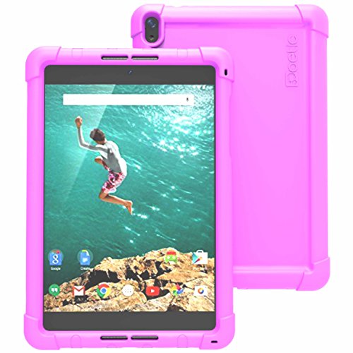 Google Nexus 9 Case - Poetic Google Nexus 9 Case [Turtle Skin Series] - [Corner/Bumper Protection] [Grip] [Sound-Amplification] Protective Silicone Case for Google Nexus 9 Purple (3 Year Manufacturer Warranty From Poetic)