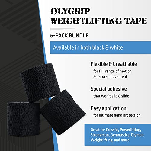 Oly Grip Weightlifting Tape, Stretch Sports Tape for Wrist and Hand Use