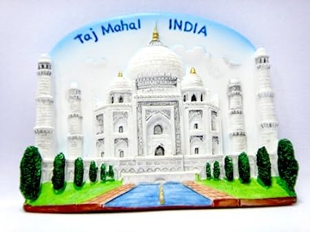 Imanes de nevera souvenir mundo Taj Mahal India indio hecho a mano ...