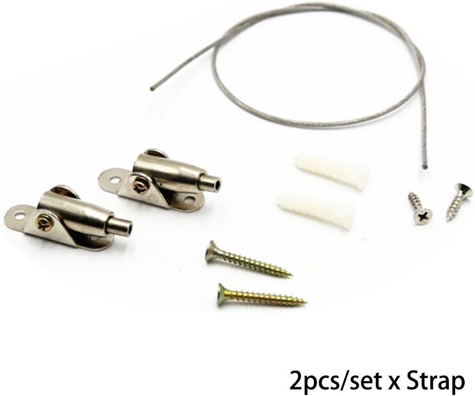 Juego de 2 correas para muebles, anclaje de pared resistente, cables de