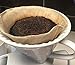 P&F(3 pack)Natural Reusable Cone Coffee Filters #4 Melitta Style, No Harmful Chemical, All Natural