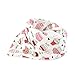 Bandana Baby Bibs For Girls by ABI Kids - Cute Pretty Princess 100% Cotton Stylish Anti-Smell Anti-Bacterial Apron Quick Dry Avoids Drool Rash with Nickel-Free Snaps Best for Sensitive Skin Buy Now!