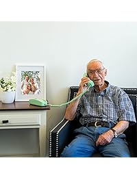 trimline Corded Phone   Teléfonos para personas mayores   Teléfono para personas con discapacidad auditiva   Día de la Tierra Verde   Teléfono, diseño retro novedad   Conjunto de una versión mejorada de la princesa en 1965   Estilo Big button isoho teléfo