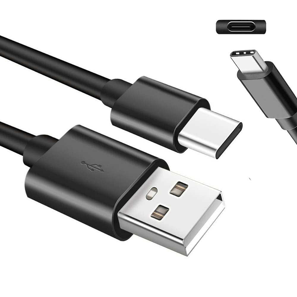 Lite-an 3A 480Mb USB 2.0 Type A Male to Type C Male Charging Cable, 1 Metre Length, Black